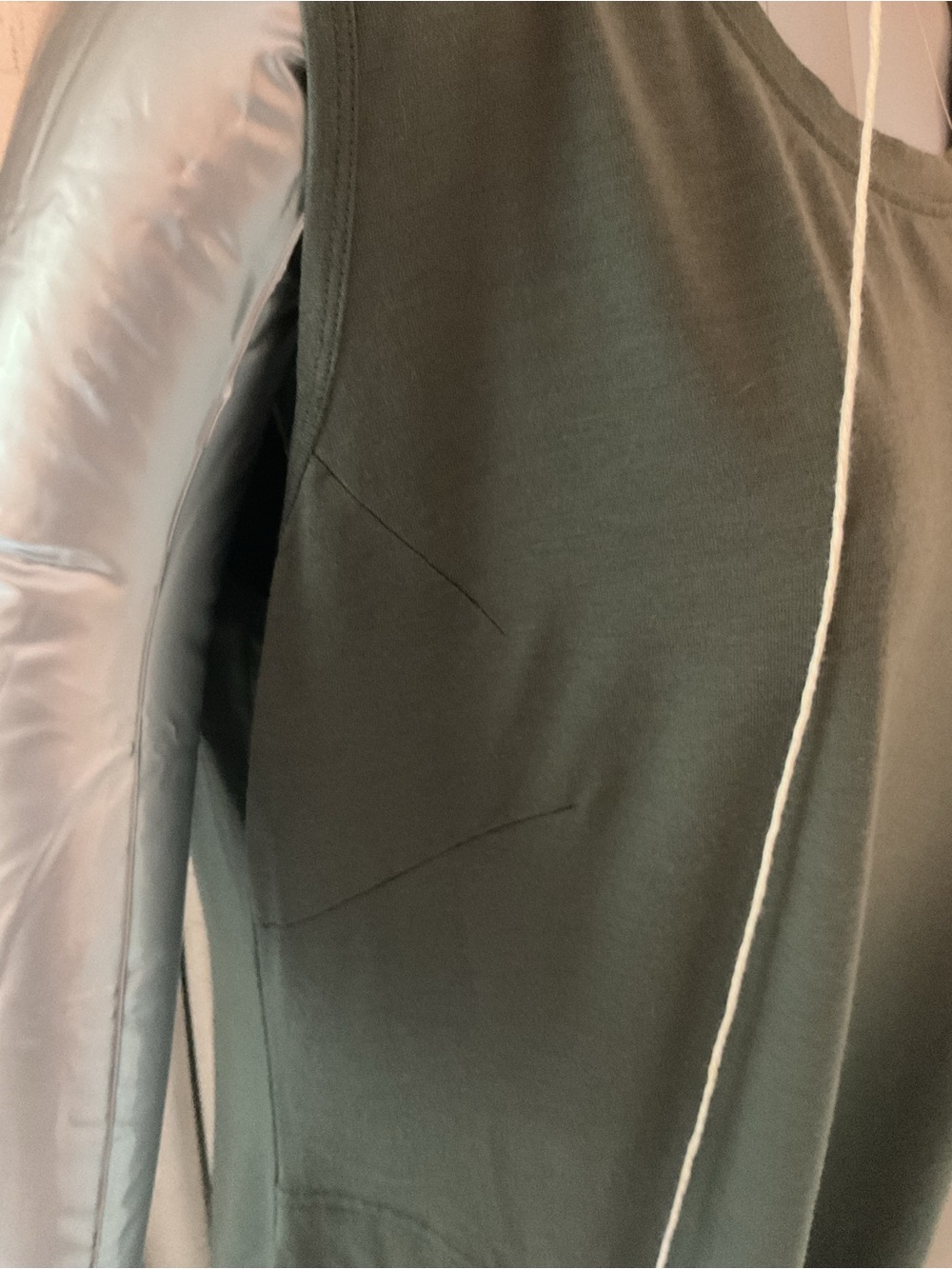 Woolx Cassie Sleeveless Olive Green  Dress - Picture 4 of 10